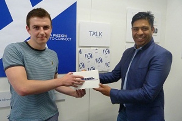 Student designs new logo for Talk Direct