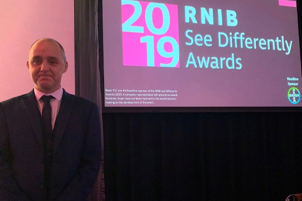 Mark Skelton Highly Commended At The RNIB See The Difference Awards